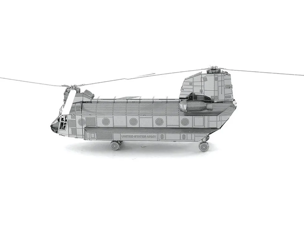 Model Kit Boeing CH-47 Chinook Transport Helicopter (Moderate Difficulty) Steel Model by Metal Earth