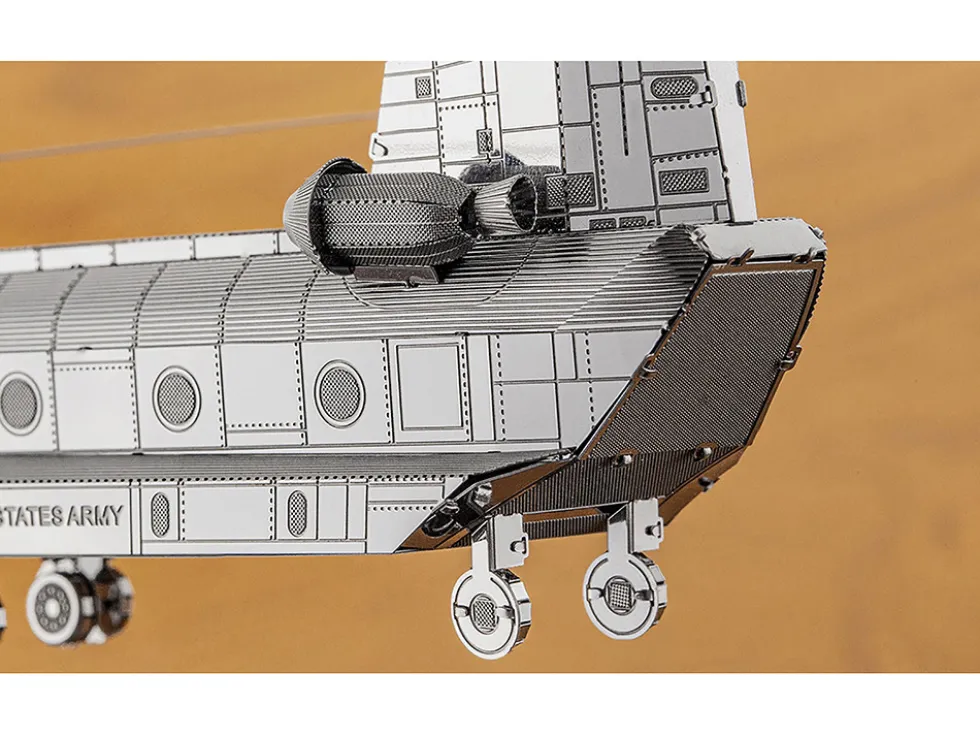 Model Kit Boeing CH-47 Chinook Transport Helicopter (Moderate Difficulty) Steel Model by Metal Earth