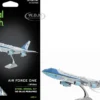 Model Kit Boeing 747 Transport Aircraft "Air Force One Presidential Plane" United States Air Force (Moderate Difficulty) Steel Model by Metal Earth