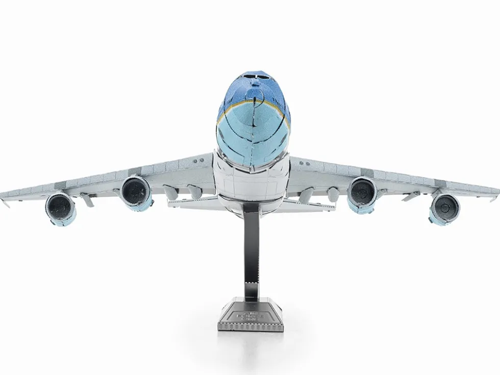 Model Kit Boeing 747 Transport Aircraft "Air Force One Presidential Plane" United States Air Force (Moderate Difficulty) Steel Model by Metal Earth