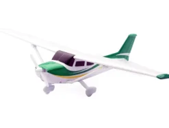 Model Kit Cessna 172 Skyhawk Aircraft White with Green and Yellow Stripes "Sky Pilot" Series 1/42 Plastic Model Kit by New Ray