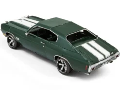 Model Kit 1970 Chevrolet Chevelle SS Green with White Stripes (Challenging Difficulty) Steel Model by Metal Earth