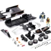 Model Kit Classic Batmobile Black Batman Diecast Figure Batman 1966-1968 TV Series Build N' Collect 1/24 Diecast Model Car Jada 30873