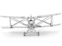 Model Kit De Havilland Tiger Moth Trainer Aircraft (Moderate Difficulty) Steel Model by Metal Earth