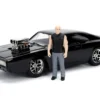 Model Kit Dodge Charger R/T Black and Dom Diecast Figure "Fast & Furious" Movie "Build N' Collect" Series 1/24 Diecast Model Car by Jada
