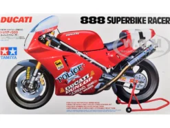 Model Kit Ducati 888 Superbike Racer Motorcycle 1/12 Scale Model by Tamiya
