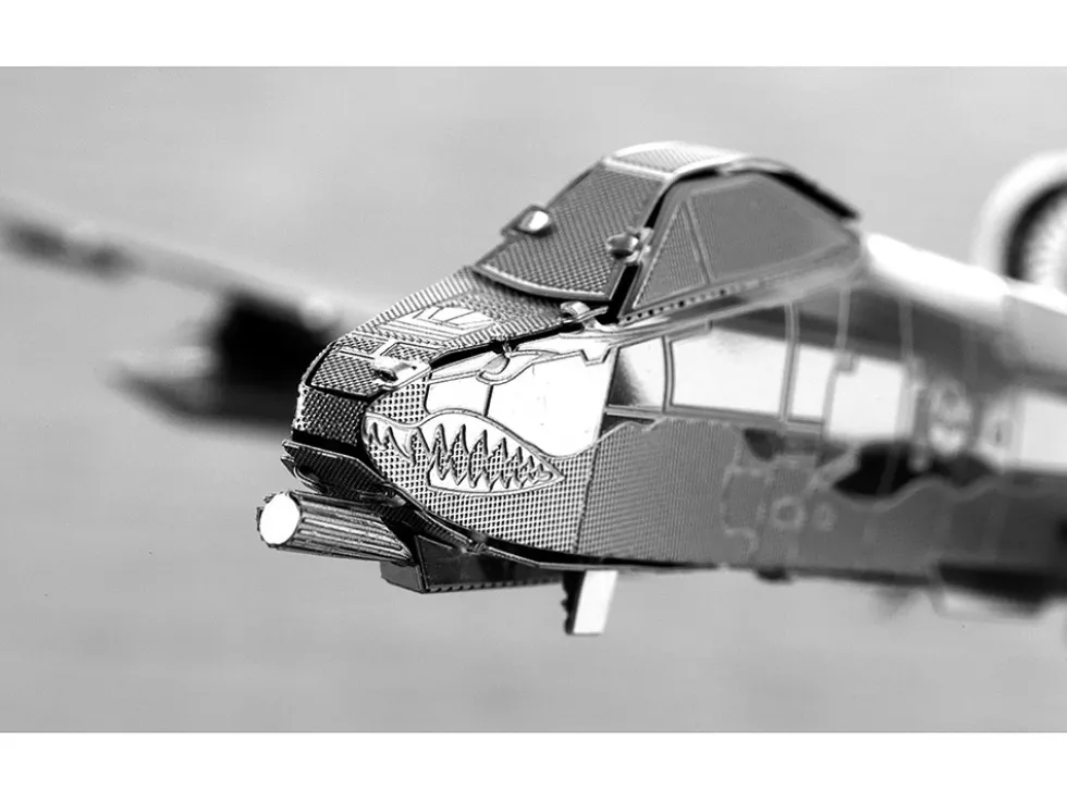 Model Kit Fairchild Republic A-10 Thunderbolt II "Warthog" Attack Aircraft (Moderate Difficulty) Steel Model by Metal Earth