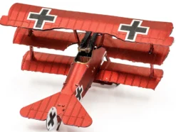 Model Kit Fokker Dr.I Triplane Fighter Aircraft "Red Baron" German Air Force (Moderate Difficulty) Steel Model by Metal Earth