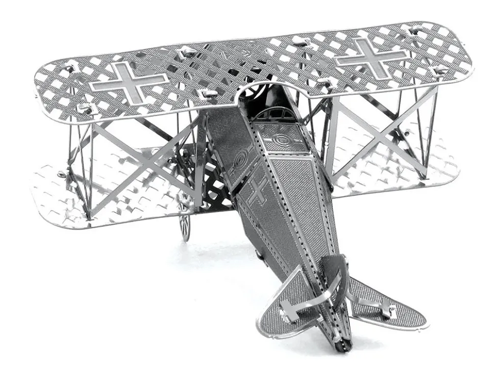 Model Kit Fokker D-VII Fighter Aircraft "Imperial German Army" (Easy Difficulty) Steel Model by Metal Earth