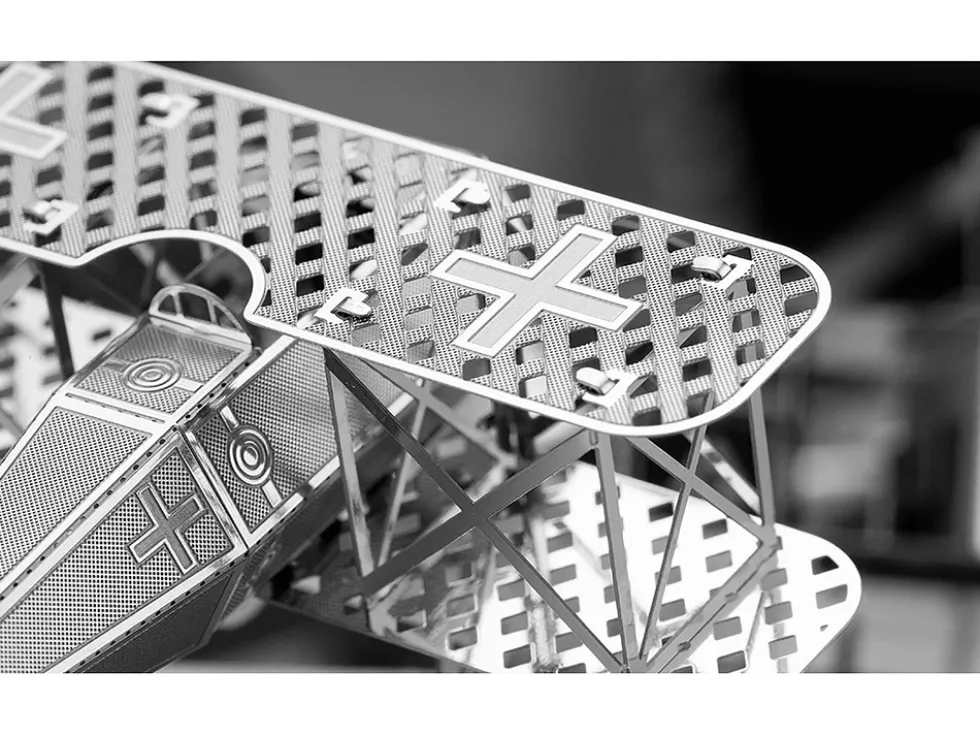 Model Kit Fokker D-VII Fighter Aircraft "Imperial German Army" (Easy Difficulty) Steel Model by Metal Earth