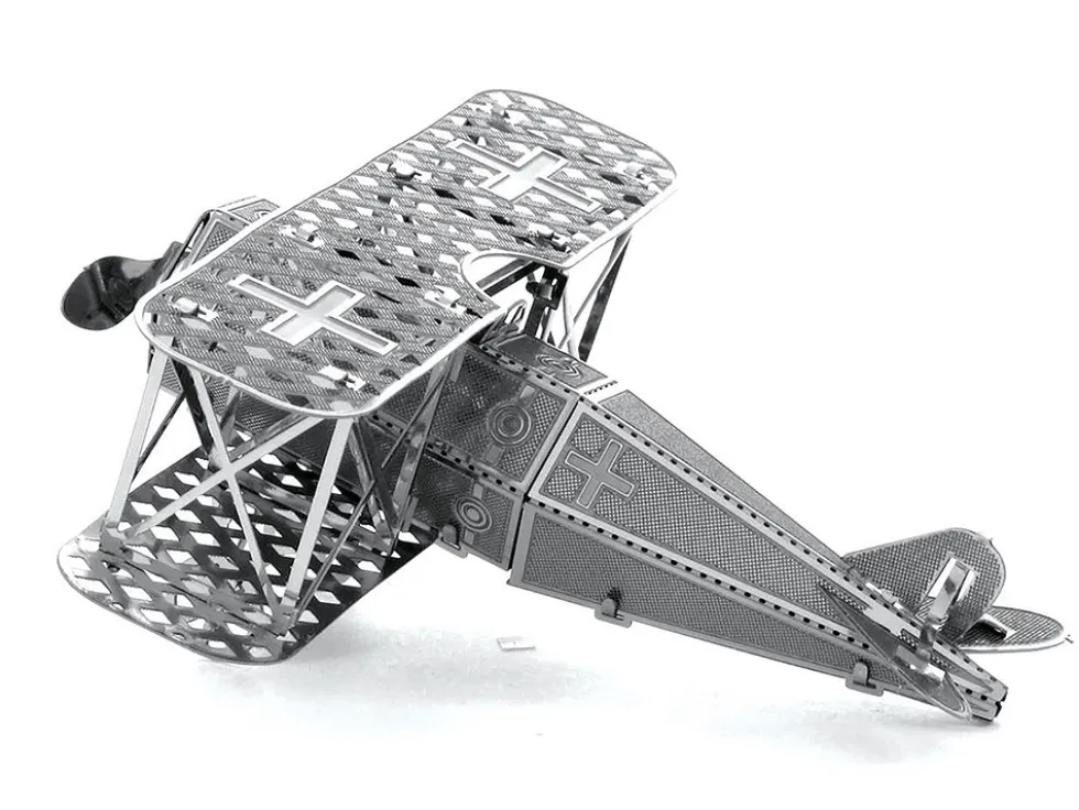 Model Kit Fokker D-VII Fighter Aircraft "Imperial German Army" (Easy Difficulty) Steel Model by Metal Earth