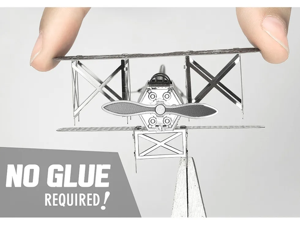 Model Kit Fokker D-VII Fighter Aircraft "Imperial German Army" (Easy Difficulty) Steel Model by Metal Earth