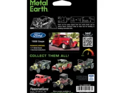 Model Kit 1932 Ford Coupe Red (Moderate Difficulty) Steel Model by Metal Earth
