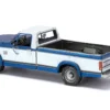 Model Kit 1982 Ford F-150 Pickup Truck Blue and White (Moderate Difficulty) Steel Model by Metal Earth