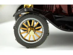 Model Kit 1925 Ford Model T Runabout Dark Red and Black (Moderate Difficulty) Steel Model by Metal Earth