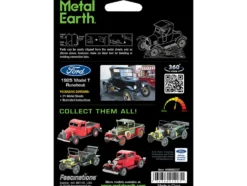 Model Kit 1925 Ford Model T Runabout Dark Red and Black (Moderate Difficulty) Steel Model by Metal Earth