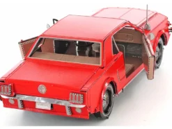 Model Kit 1965 Ford Mustang Red (Moderate Difficulty) Steel Model by Metal Earth