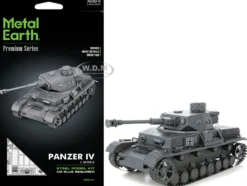Model Kit German Panzer IV Tank (Challenging Difficulty) Steel Model by Metal Earth