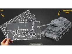 Model Kit German Panzer IV Tank (Challenging Difficulty) Steel Model by Metal Earth