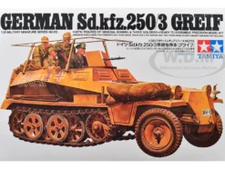 Model Kit German Sd.kfz. 250/3 Greif Half-Tracked Armored Vehicle 1/35 Scale Model by Tamiya