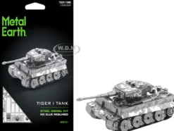 Model Kit German Tiger I Tank (Moderate Difficulty) Steel Model by Metal Earth