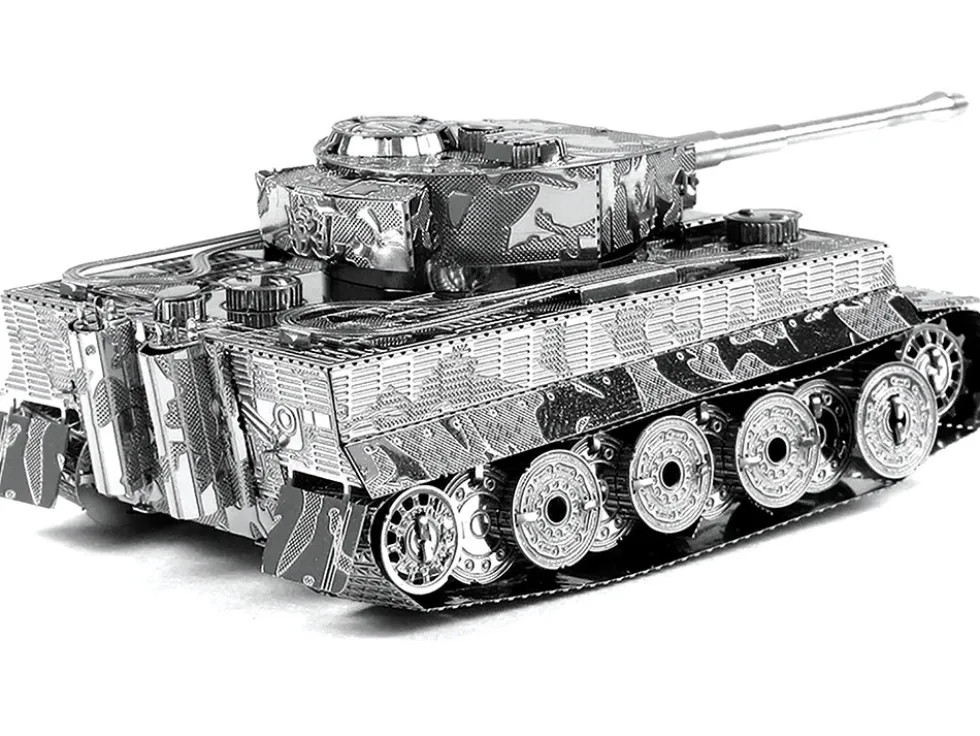 Model Kit German Tiger I Tank (Moderate Difficulty) Steel Model by Metal Earth