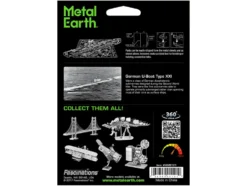 Model Kit German U-Boat Type XXI Submarine (Challenging Difficulty) Steel Model by Metal Earth