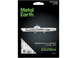 Model Kit German U-Boat Type XXI Submarine (Challenging Difficulty) Steel Model by Metal Earth