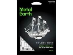 Model Kit Golden Hind Galleon (Moderate Difficulty) Steel Model by Metal Earth