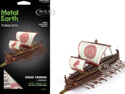 Model Kit Greek Trireme Warship (Expert Difficulty) Steel Model by Metal Earth