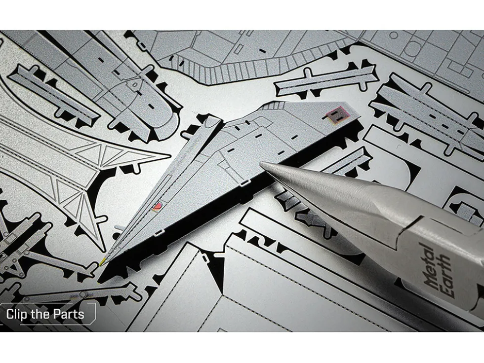 Model Kit Grumman F-14 Tomcat Fighter Aircraft "United States Navy" (Challenging Difficulty) Steel Model by Metal Earth