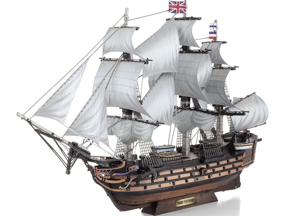 Model Kit HMS Victory British Navy Ship (Challenging Difficulty) Steel Model by Metal Earth
