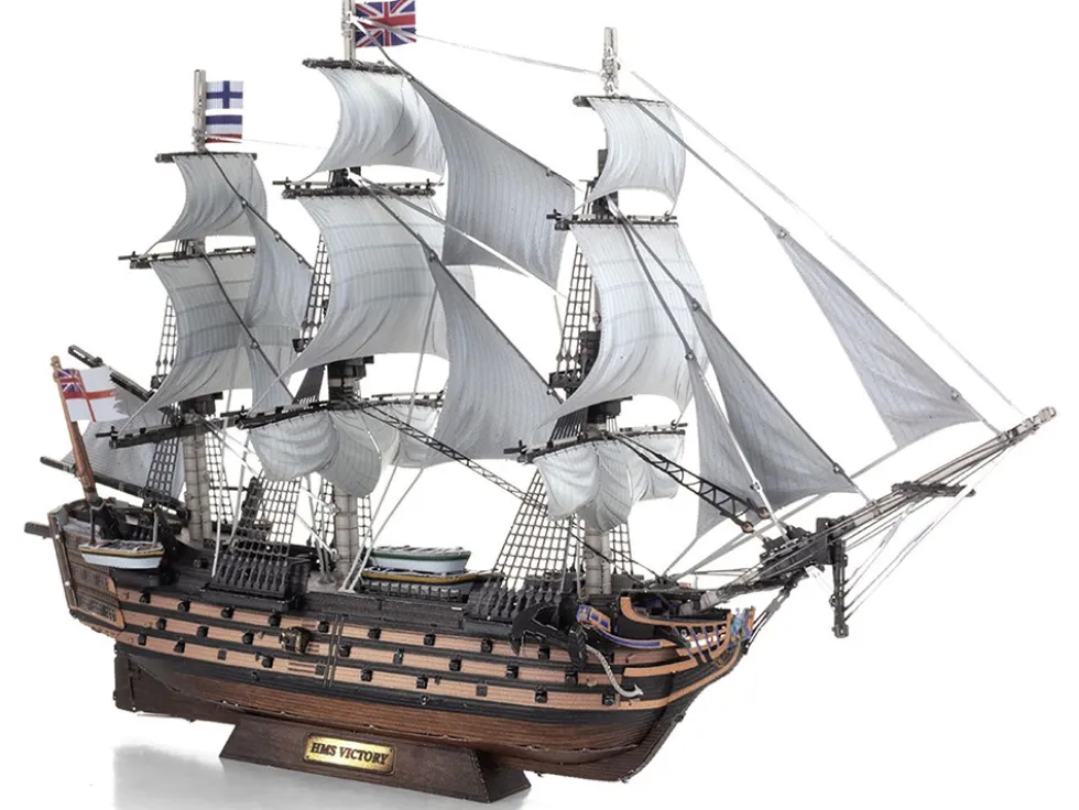 Model Kit HMS Victory British Navy Ship (Challenging Difficulty) Steel Model by Metal Earth