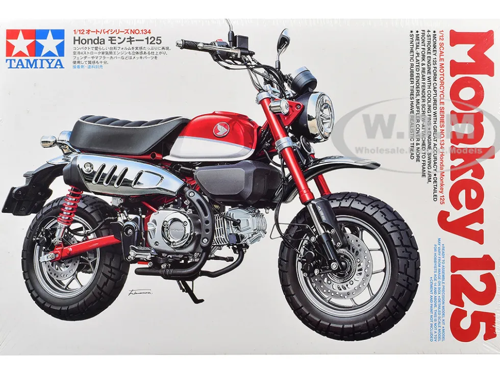 Model Kit Honda Monkey 125 Motorcycle 1/12 Scale Model by Tamiya