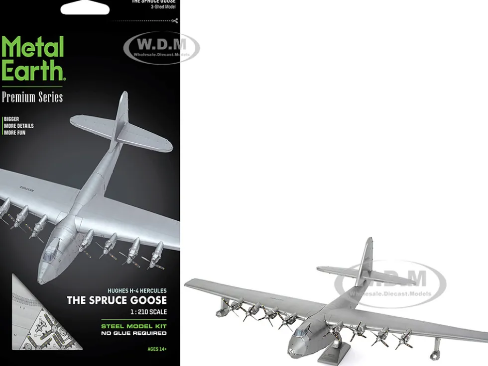 Model Kit Hughes H-4 Hercules Flying Boat "The Spruce Goose" (Moderate Difficulty) Steel Model by Metal Earth