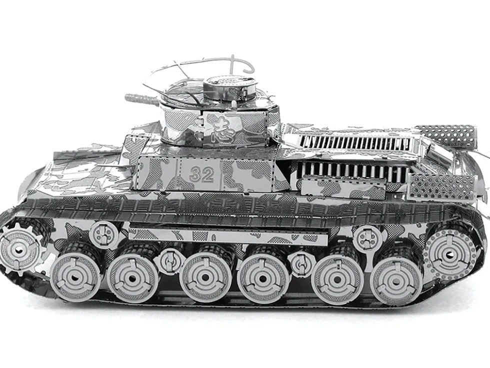 Model Kit Japanese Chi Ha Tank (Moderate Difficulty) Steel Model by Metal Earth