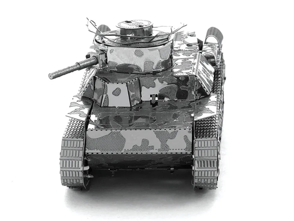 Model Kit Japanese Chi Ha Tank (Moderate Difficulty) Steel Model by Metal Earth