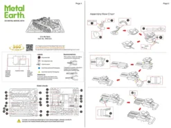 Model Kit Japanese Chi Ha Tank (Moderate Difficulty) Steel Model by Metal Earth