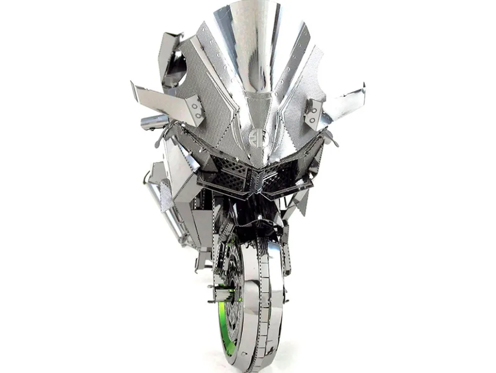 Model Kit Kawasaki Ninja H2R Motorcycle (Expert Difficulty) Steel Model by Metal Earth