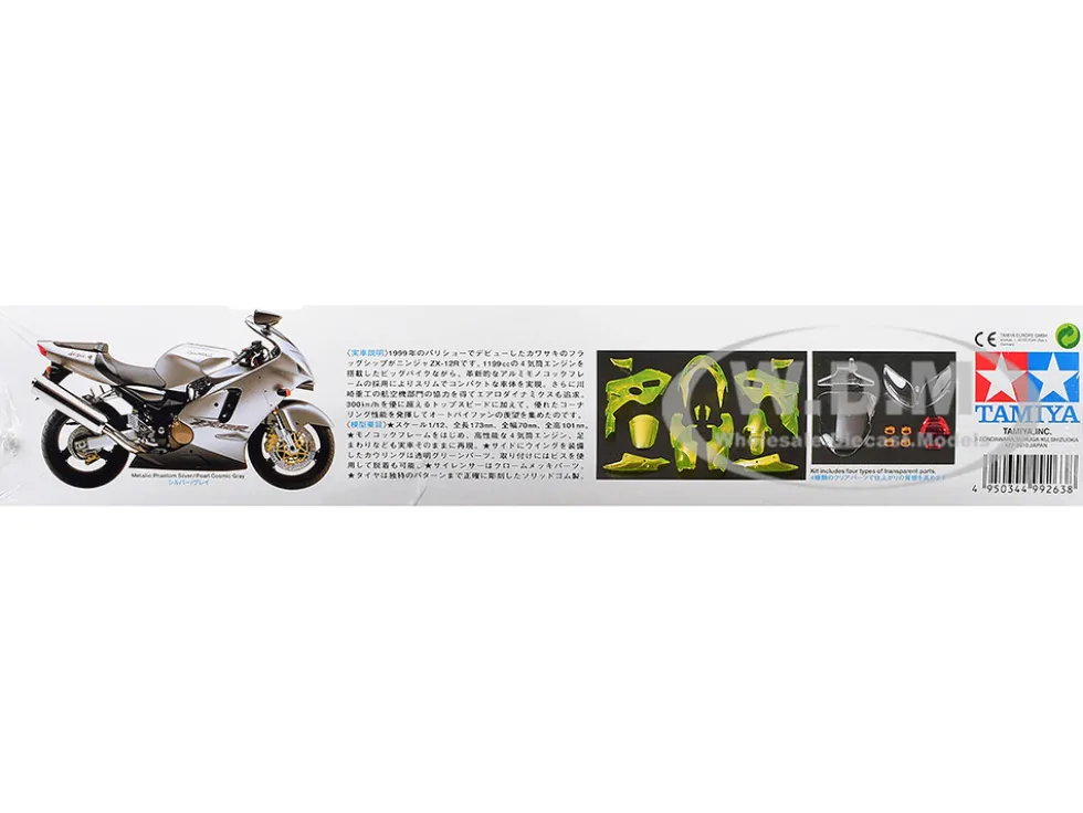 Model Kit Kawasaki Ninja ZX-12R Motorcycle 1/12 Scale Model by Tamiya