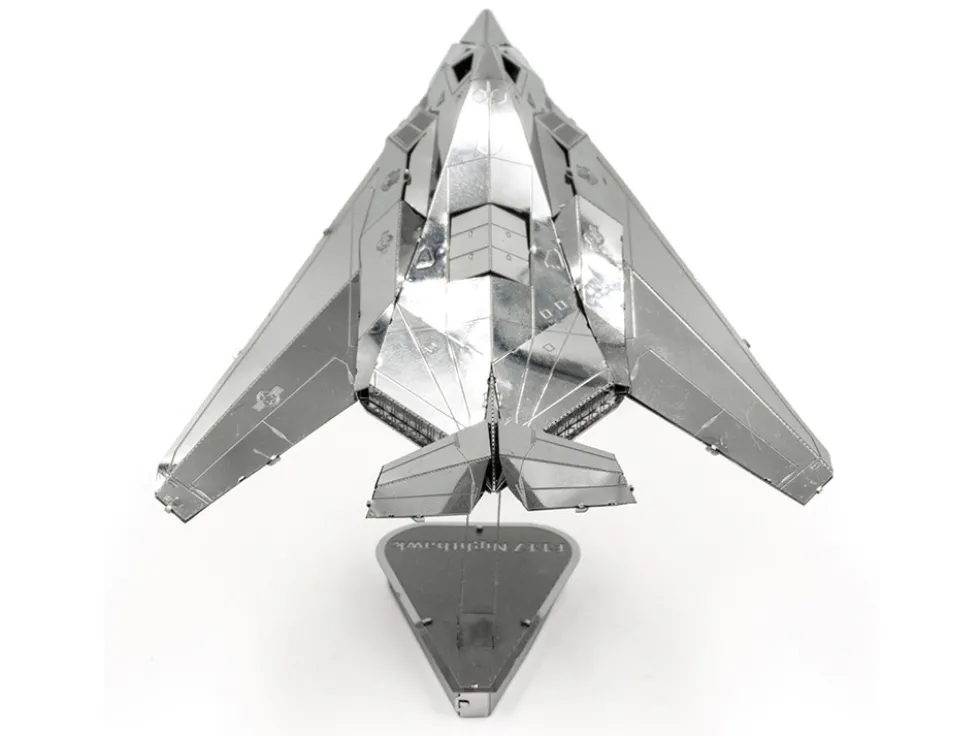 Model Kit Lockheed Martin F-117 Nighthawk Stealth Aircraft "United States Air Force" (Moderate Difficulty) Steel Model by Metal Earth