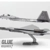 Model Kit Lockheed Martin F-22 Raptor Stealth Aircraft "United States Air Force" (Moderate Difficulty) Steel Model by Metal Earth