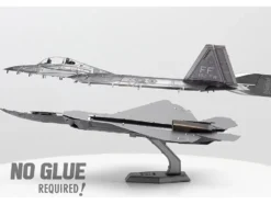Model Kit Lockheed Martin F-22 Raptor Stealth Aircraft "United States Air Force" (Moderate Difficulty) Steel Model by Metal Earth