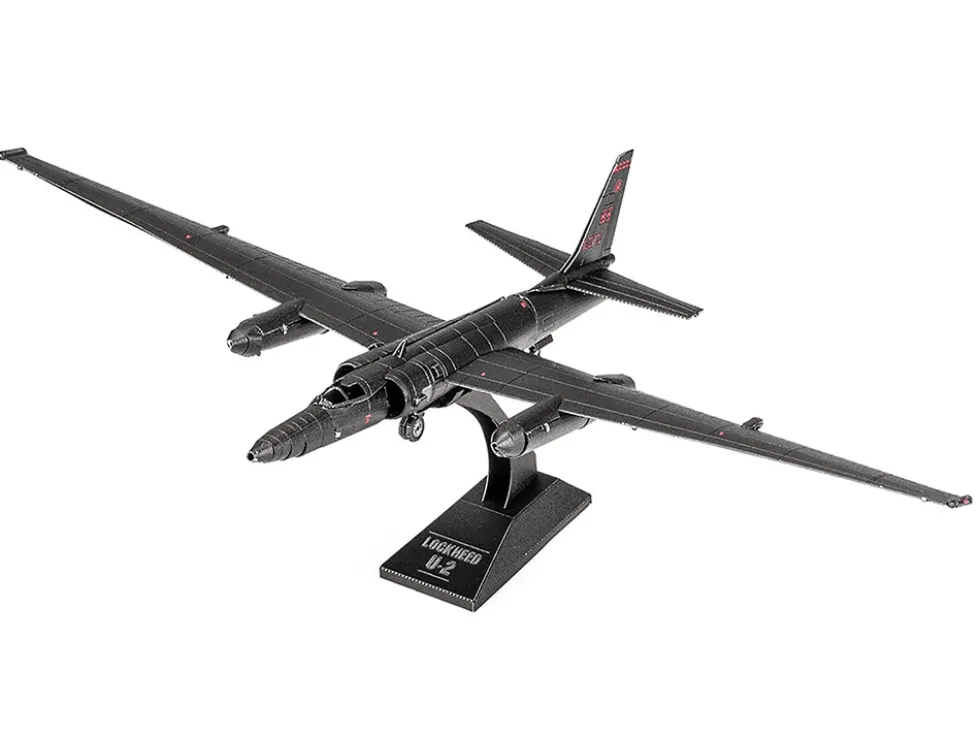 Model Kit Lockheed Martin U-2 Dragon Lady Aircraft "United States Air Force" (Moderate Difficulty) Steel Model by Metal Earth