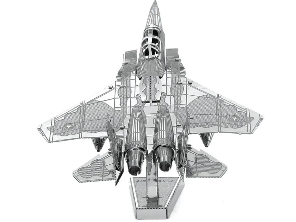 Model Kit McDonnell Douglas F-15 Eagle Fighter Aircraft (Moderate Difficulty) Steel Model by Metal Earth