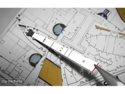 Model Kit North American F-86 Sabre Fighter Aircraft "Jolley Roger" United States Air Force (Moderate Difficulty) Steel Model by Metal Earth