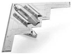 Model Kit Northrop Grumman B-2 Spirit Stealth Bomber Aircraft (Moderate Difficulty) Steel Model by Metal Earth
