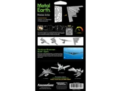 Model Kit Northrop Grumman B-2 Spirit Stealth Bomber Aircraft (Moderate Difficulty) Steel Model by Metal Earth