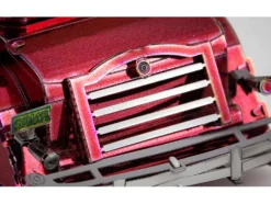 Model Kit 1934 Packard Twelve Convertible Red with Tan Soft Top (Moderate Difficulty) Steel Model by Metal Earth