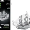 Model Kit Queen Anne's Revenge Ship (Challenging Difficulty) Steel Model by Metal Earth